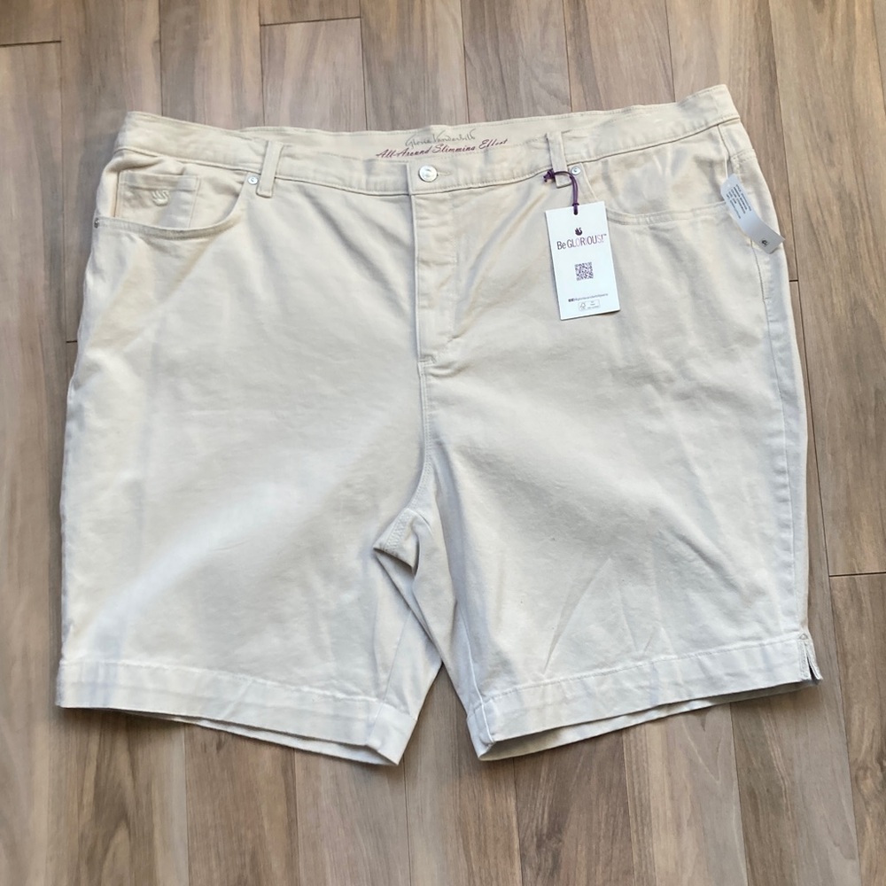 Gloria Vanderbilt Amanda Bermuda Short flawless stretch classic rise 24W - Picture 13 of 15